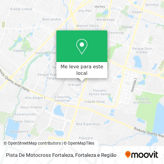 Pista De Motocross Fortaleza mapa