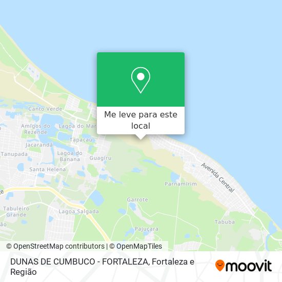 DUNAS DE CUMBUCO - FORTALEZA mapa
