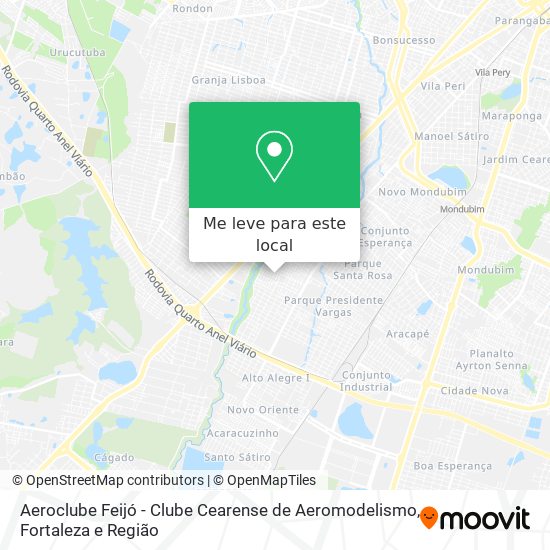 Aeroclube Feijó - Clube Cearense de Aeromodelismo mapa