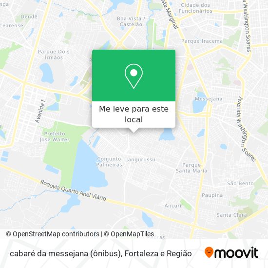 cabaré da messejana (ônibus) mapa