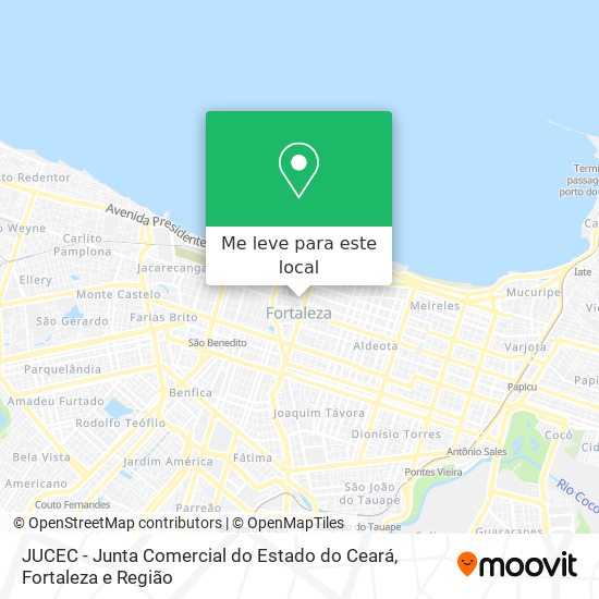 JUCEC - Junta Comercial do Estado do Ceará mapa