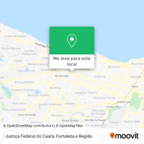 Justiça Federal do Ceará mapa