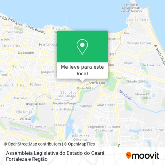 Assembleia Legislativa do Estado do Ceará mapa