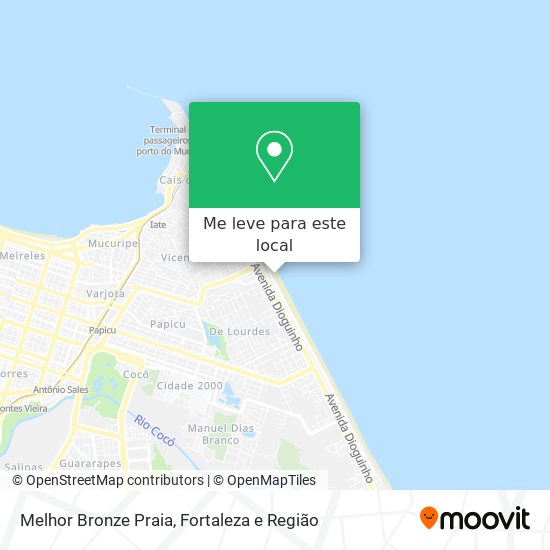 Melhor Bronze Praia mapa