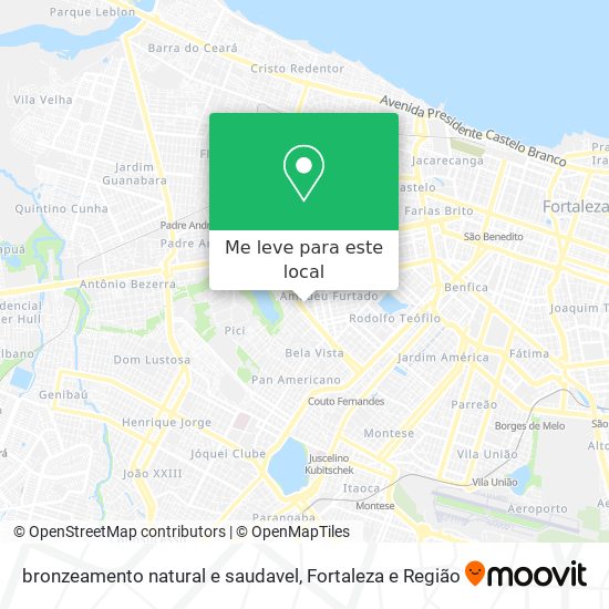 bronzeamento natural e saudavel mapa