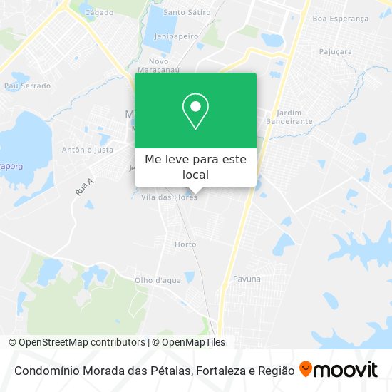 Condomínio Morada das Pétalas mapa