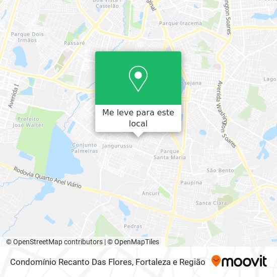 Condomínio Recanto Das Flores mapa