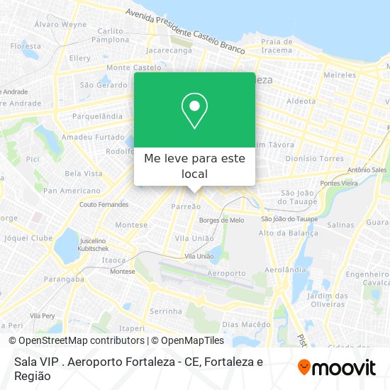 Sala VIP . Aeroporto Fortaleza - CE mapa