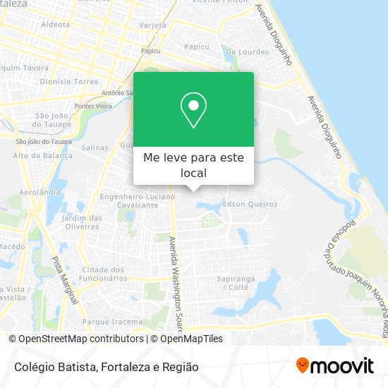 Colégio Batista mapa