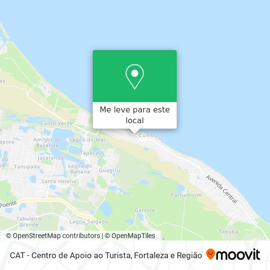 CAT - Centro de Apoio ao Turista mapa