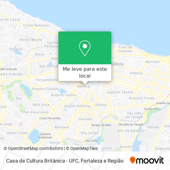 Casa de Cultura Britânica - UFC mapa