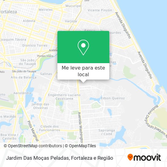 Jardim Das Moças Peladas mapa