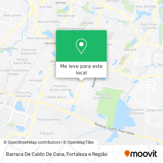 Barraca De Caldo De Cana mapa