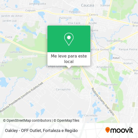 Oakley - OFF Outlet mapa