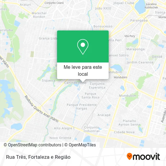 Rua Três mapa
