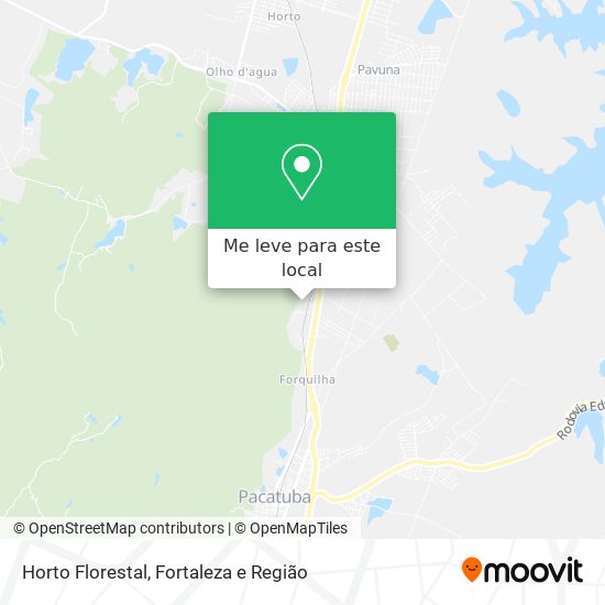 Horto Florestal mapa