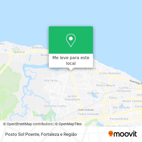 Posto Sol Poente mapa