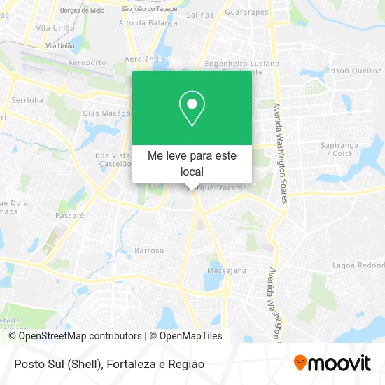 Posto Sul (Shell) mapa