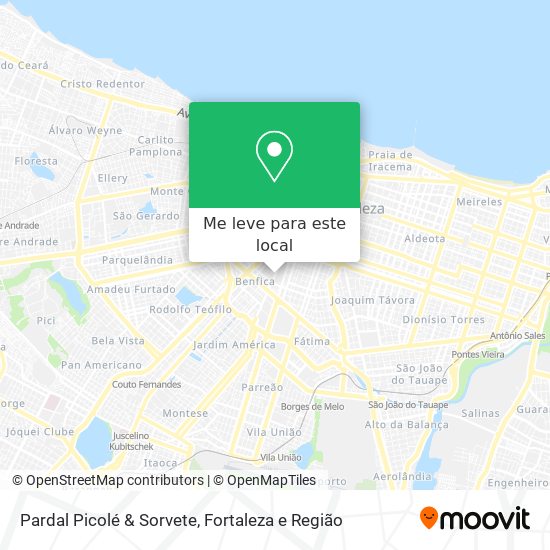 Pardal Picolé & Sorvete mapa
