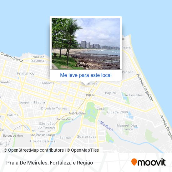 Praia De Meireles mapa