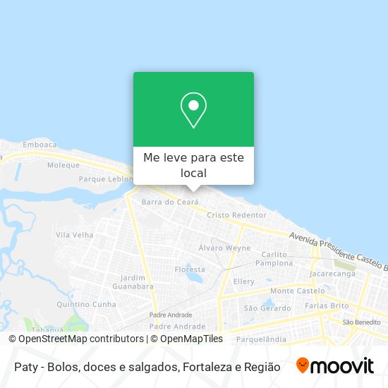 Paty - Bolos, doces e salgados mapa