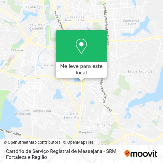 Cartório de Serviço Registral de Messejana - SRM mapa
