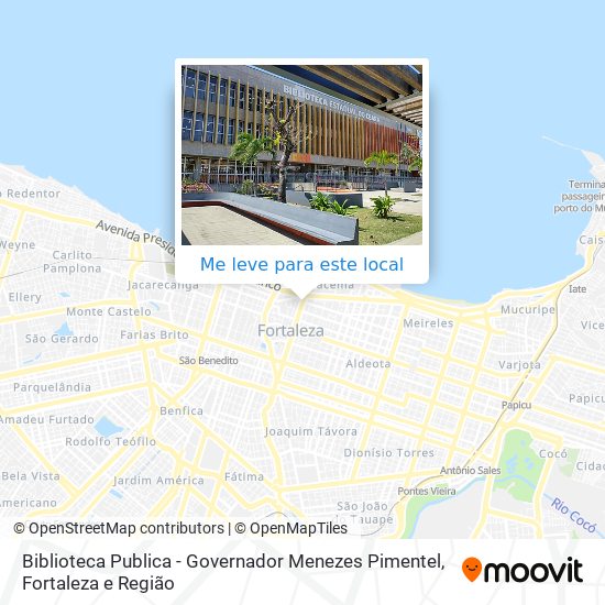 Biblioteca Publica - Governador Menezes Pimentel mapa