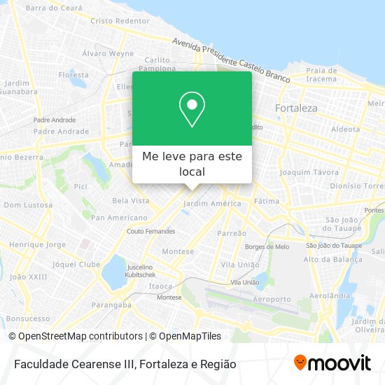 Faculdade Cearense III mapa