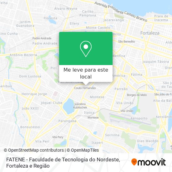 FATENE - Faculdade de Tecnologia do Nordeste mapa