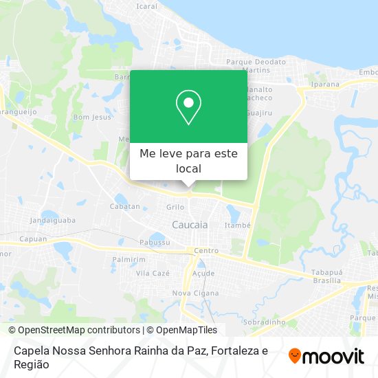 Capela Nossa Senhora Rainha da Paz mapa