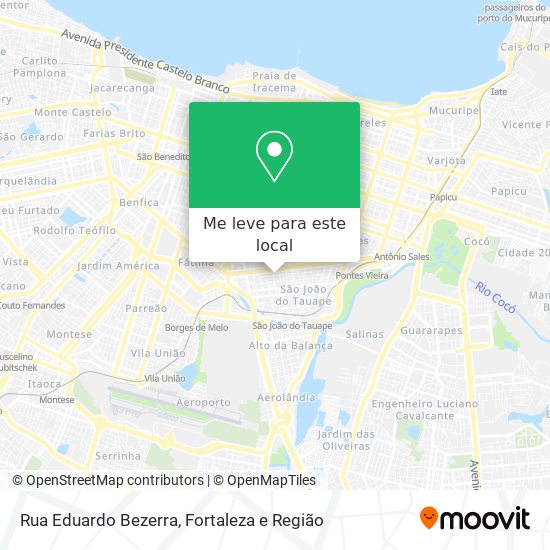 Rua Eduardo Bezerra mapa