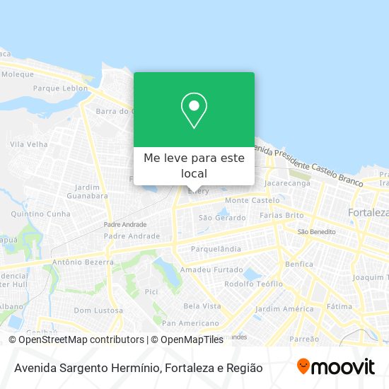 Avenida Sargento Hermínio mapa