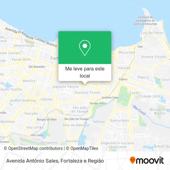 Avenida Antônio Sales mapa