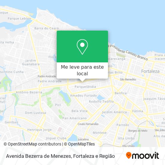 Avenida Bezerra de Menezes mapa
