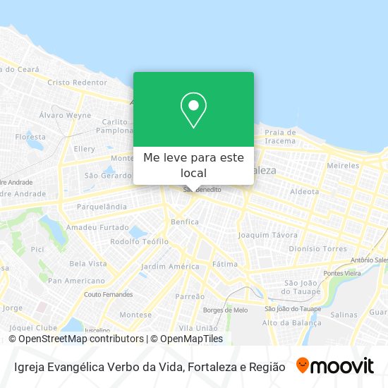 Igreja Evangélica Verbo da Vida mapa