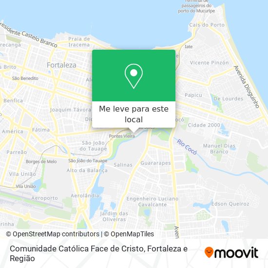Comunidade Católica Face de Cristo mapa