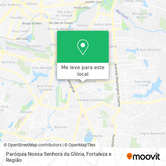 Paróquia Nossa Senhora da Glória mapa