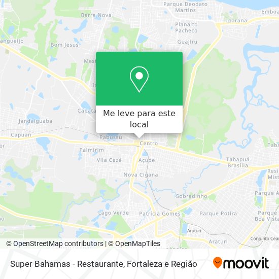 Super Bahamas - Restaurante mapa