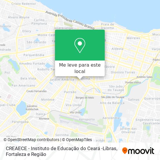 CREAECE - Instituto de Educação do Ceará -Libras mapa