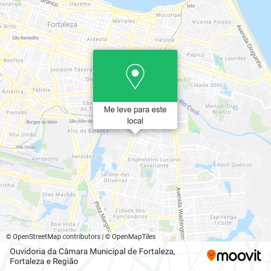 Ouvidoria da Câmara Municipal de Fortaleza mapa