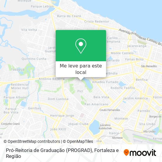 Pró-Reitoria de Graduação (PROGRAD) mapa