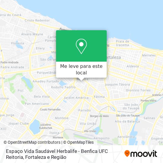 Espaço Vida Saudável Herbalife - Benfica UFC Reitoria mapa