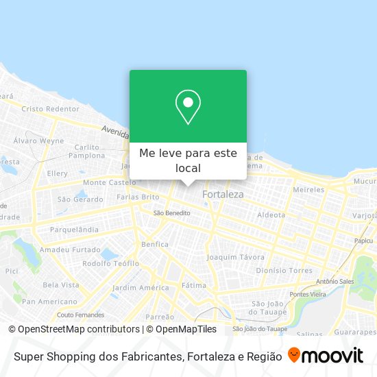 Super Shopping dos Fabricantes mapa