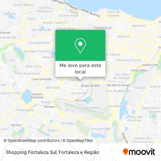 Shopping Fortaleza Sul mapa