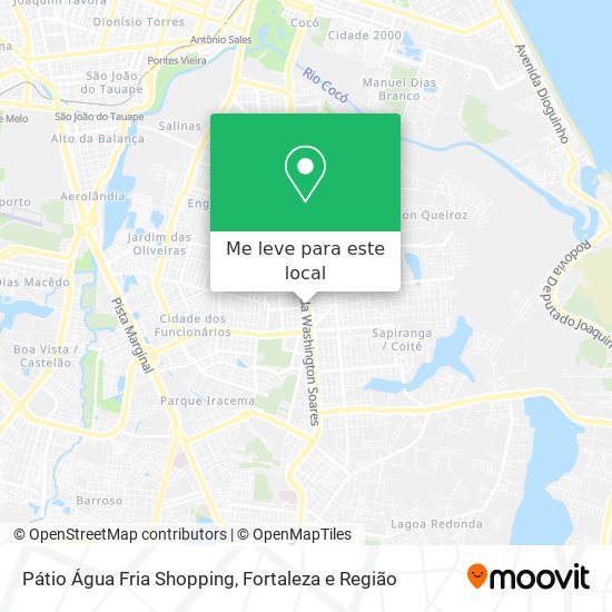 Pátio Água Fria Shopping mapa