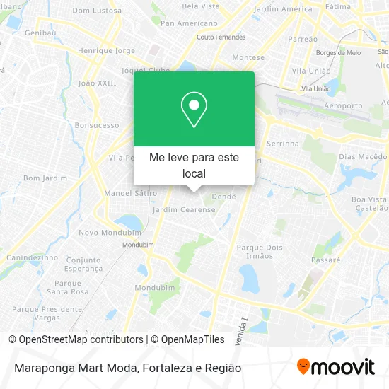 Maraponga Mart Moda mapa