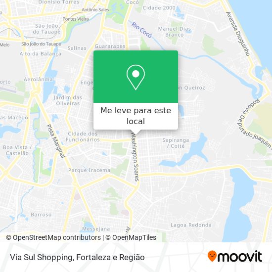 Via Sul Shopping mapa
