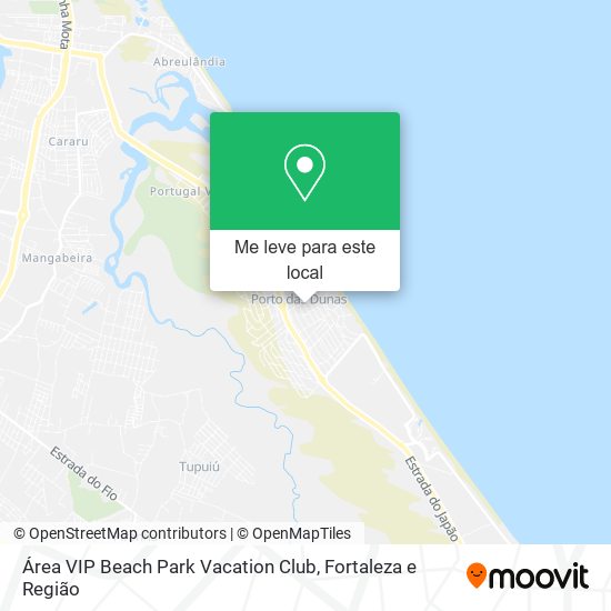 Área VIP Beach Park Vacation Club mapa