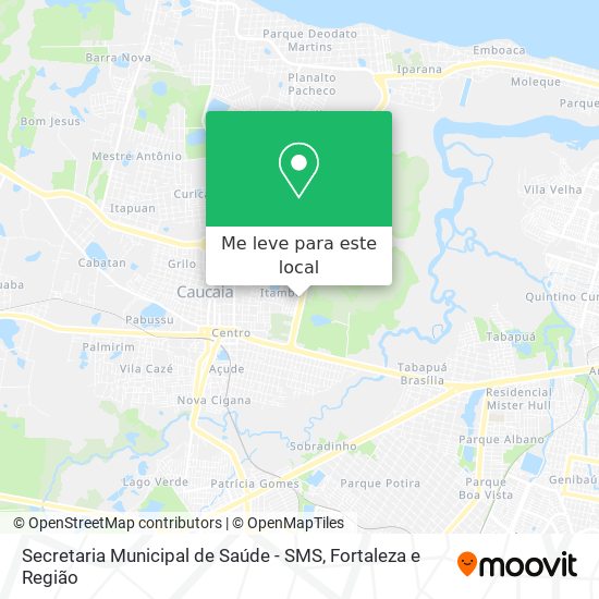 Secretaria Municipal de Saúde - SMS mapa