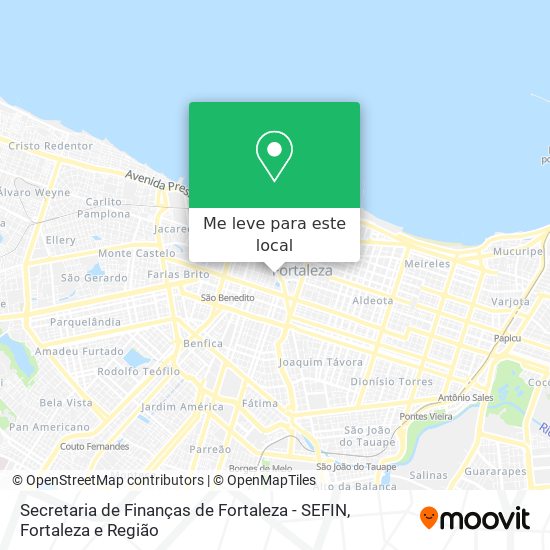 Secretaria de Finanças de Fortaleza - SEFIN mapa